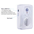 Motion Sensor Activated Sound Player Speaker with USB Cable, Download Your own MP3 Audio Files to Play Speech, Music (White)