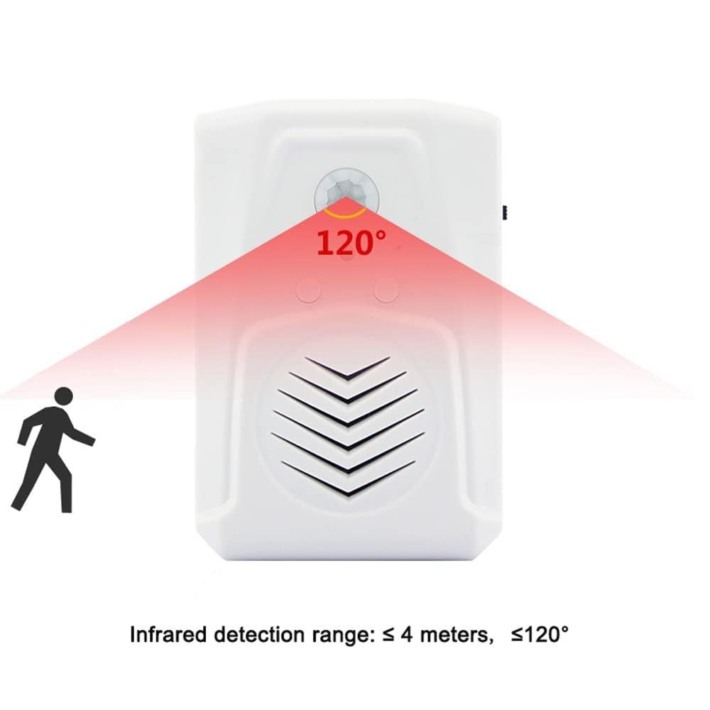 Motion Sensor Activated Sound Player Speaker with USB Cable, Download Your own MP3 Audio Files to Play Speech, Music (White)