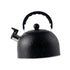 Whistling Kettle 2.5L Tea Pot Fast Boiling with Handle,Stainless Steel, Stovetop Kettle for Camping Dorm Outdoor Kitchen , Black