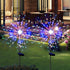 Solar Garden Lights Solar Lights Outdoor Waterproof 2 Pack Solar Powered Firework Stake Lights 120 LED Solar Outside (Colorful)
