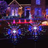 Solar Garden Lights Solar Lights Outdoor Waterproof 2 Pack Solar Powered Firework Stake Lights 120 LED Solar Outside (Colorful)