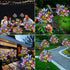 Solar Garden Lights Outdoor Waterproof Decorative Solar Lights New Upgraded 2 Pack with 44 LED 34 Butterfly Solar Lights