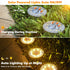 Solar Ground Lights,10 Pack 8 LED Solar Lights Outdoor IP68 Waterproof Solar Disc Lights In-Ground Landscape Lighting (Warm White)