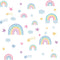 Wall Sticker Rainbow Sticker Luminous 3D Wallpaper Glow in The Dark Heart Shape Cartoon Wall Paper for Kids Room Living Room