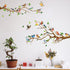Little Birds on Tree Branches Wall Decal Vinyl Wall Sticker (34 x 34 Inch) Removable Peel and Stick Art Murals Decor for Bedroom