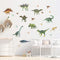 3D Wall Stickers Animal Dinosaur Wall Decals into Children's Room Vinyl Home Decoration Funny Cartoon Wallpaper Art Sticker