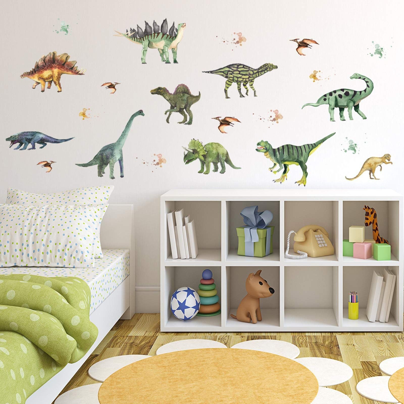 3D Wall Stickers Animal Dinosaur Wall Decals into Children's Room Vinyl Home Decoration Funny Cartoon Wallpaper Art Sticker