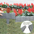 10pcs Garden Landscape Edging Border, Garden Edging Border Imitation Stone Brick Plant Plastic Fencing Lawn Plant Border DIY