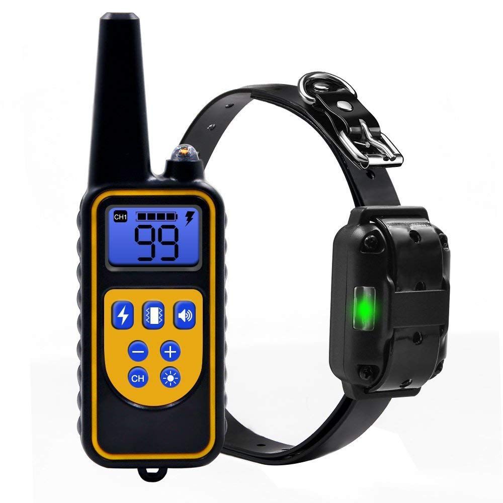 Dog Training Collar - IP67 Water-Resistant and Rechargeable with Remote - Shock/Vibration/Beep Anti Barking Collar for Puppy,Small