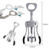 Bottle Opener Luxury Corkscrew with Stopper Set for Wine Enthusiast Waiters-Sleeve Anchors, Stainless Steel