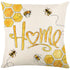 Floral Pillow Covers 18x18 inch Set of 4 Yellow Bee Honey Pillow Cases Spring Summer Decorative Cushion Covers for Couch Sofa