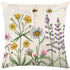 Floral Pillow Covers 18x18 inch Set of 4 Yellow Bee Honey Pillow Cases Spring Summer Decorative Cushion Covers for Couch Sofa