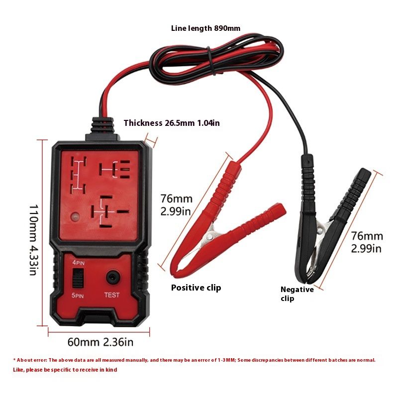 Car Battery Tester 12V, Load Tester Digital Automotive Alternator Battery Analyzer Charging Cranking Tester