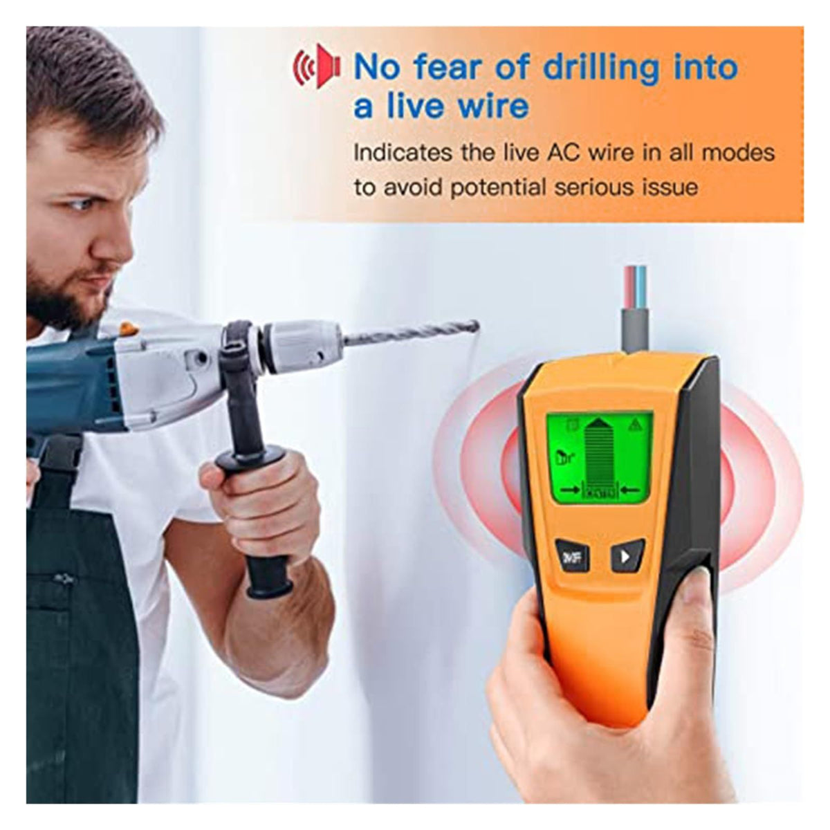 Stud Finder Wall Scanner Stud Finder Wall Detector Electronic Stud Sensor Wall Scanner Multi-Function Wall Stud Sensor Detector