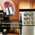 Upgrade Magnetic Spice Jars 12pcs with Wall Mounted,Stainless Steel Spice Tins with Lid and Small Holes for Sprinkle Rust