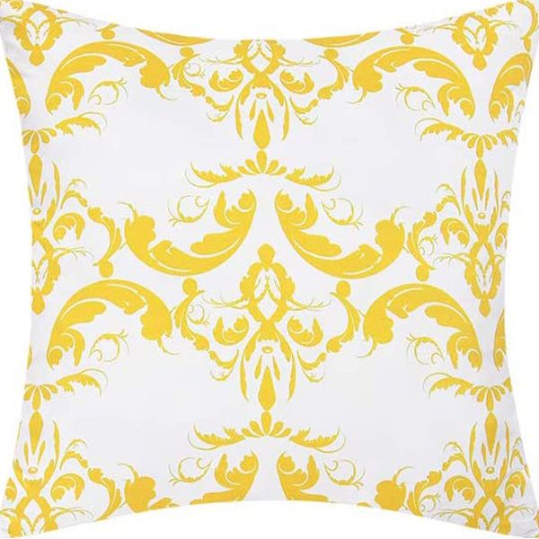 Pack of 4 Soft Canvas Throw Pillow Covers Cases for Couch Sofa Home Decor Dahlia Floral Outline Both Sides Print 18 X 18 Inches