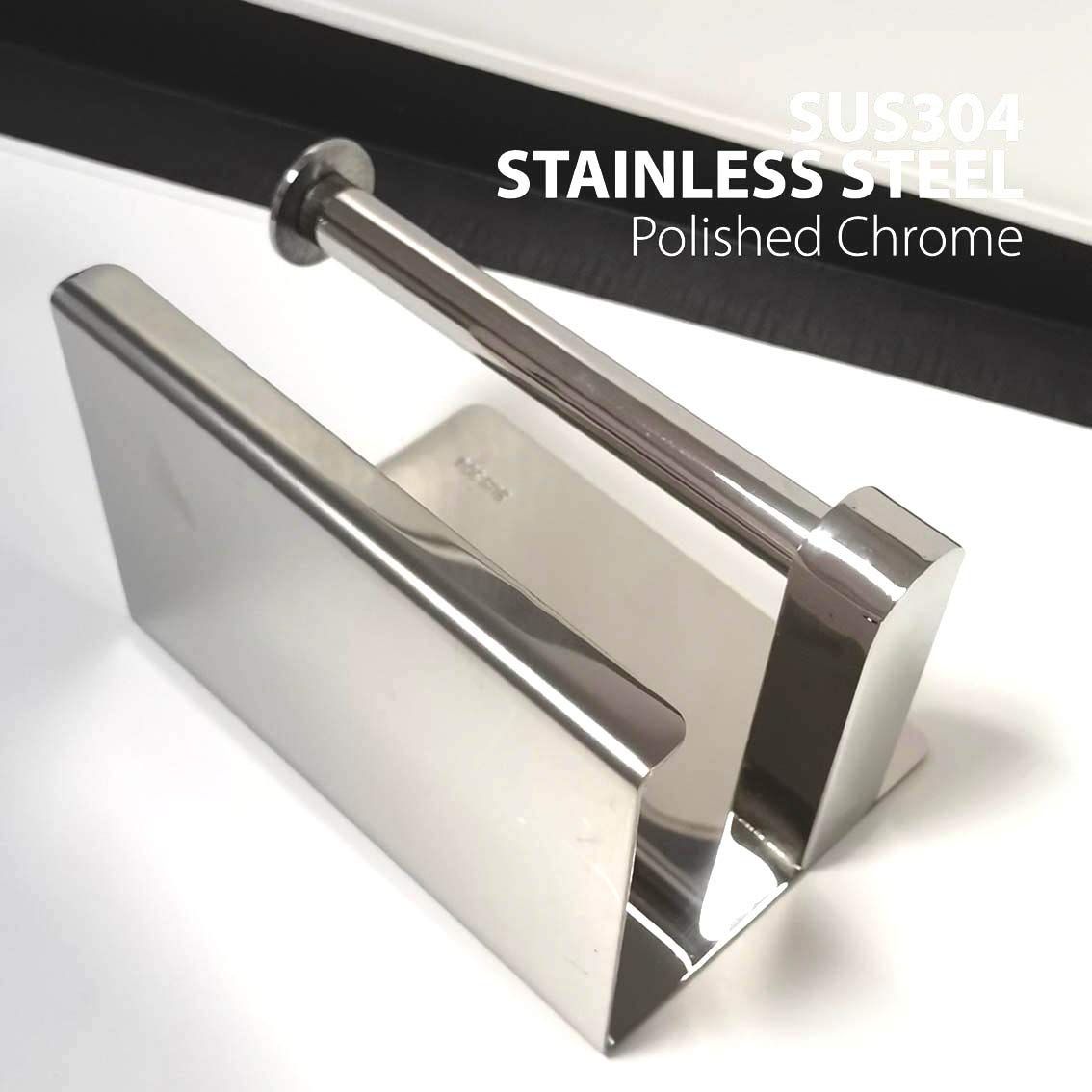 Toilet Paper Holder - Toilet Paper Roll Holder with Shelf, Adhesive No Drilling or Wall Mounted with Screws for Bathroom