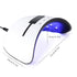 Nail Lamp LED Nail Dryer Lamp Curing Gel Light with 3 Timer Setting Polish UV Portable Light (White)