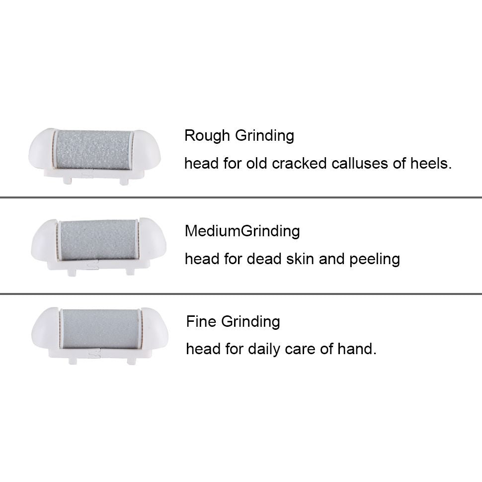 Electric Foot File Callus Remover, Rechargeable Pedicure Tools Foot Care Kit, Callus Remover for Feet with 3 Roller Heads