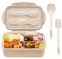 Bento Box for Adults and Kids - Portable, Lightweight, Easy to Carry Meal Holder with Spoon & Fork, Durable, Leak-Proof