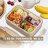 Bento Box for Adults and Kids - Portable, Lightweight, Easy to Carry Meal Holder with Spoon & Fork, Durable, Leak-Proof