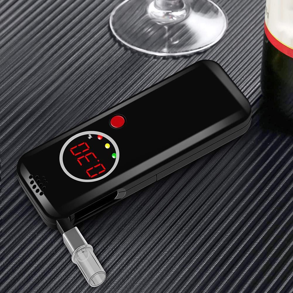 Car Professional Alcohol Breath Tester Breathalyzer Analyzer Detector Test Breathalizer Breathalyser Device with Digital LCD