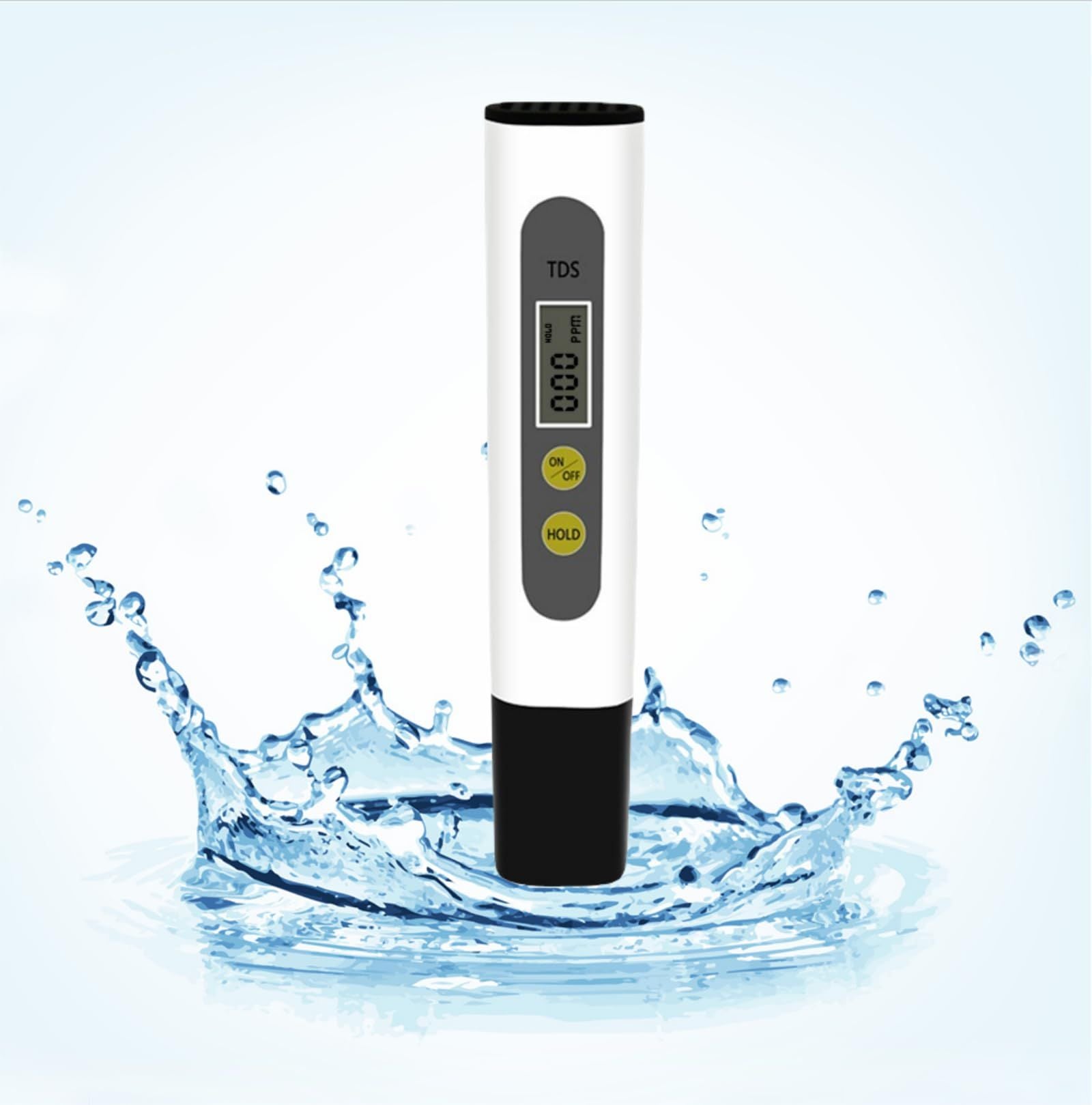 Accurate TDS Meter, Water Quality Tester with 0-9990ppm Meter for Drinking Water, Swinmming Pools, Aquariums