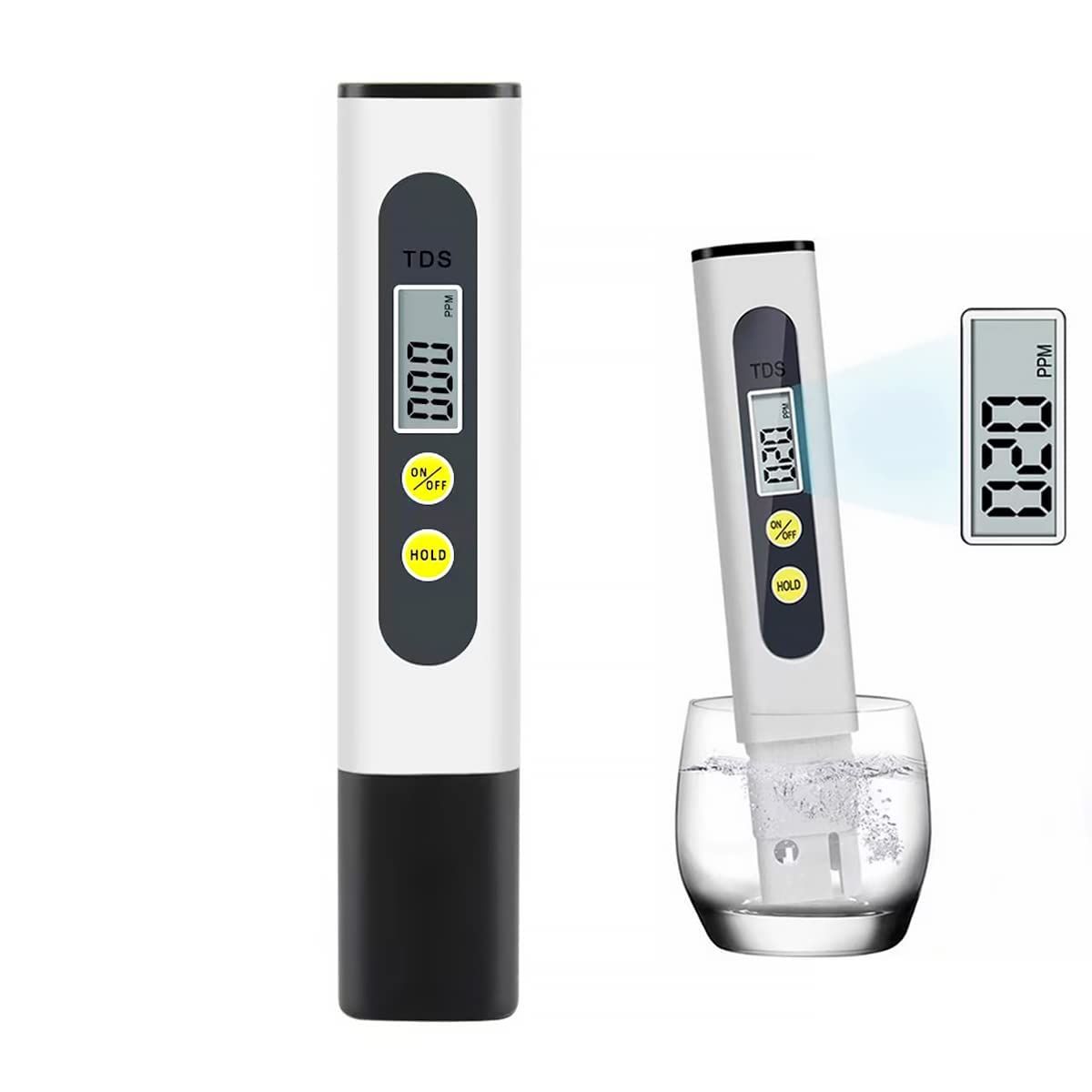 Accurate TDS Meter, Water Quality Tester with 0-9990ppm Meter for Drinking Water, Swinmming Pools, Aquariums