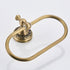 Brass Closed Towel Ring with Wall Mount Angle Heavy Duty Hand Towel Bar Lavatory Hand-Towel Ring Brass Material