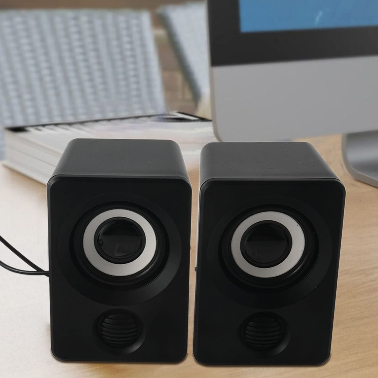 Surround Computer Speakers with Stereo USB Wired Powered Multimedia Speaker for PC/Laptops/Smart Phone