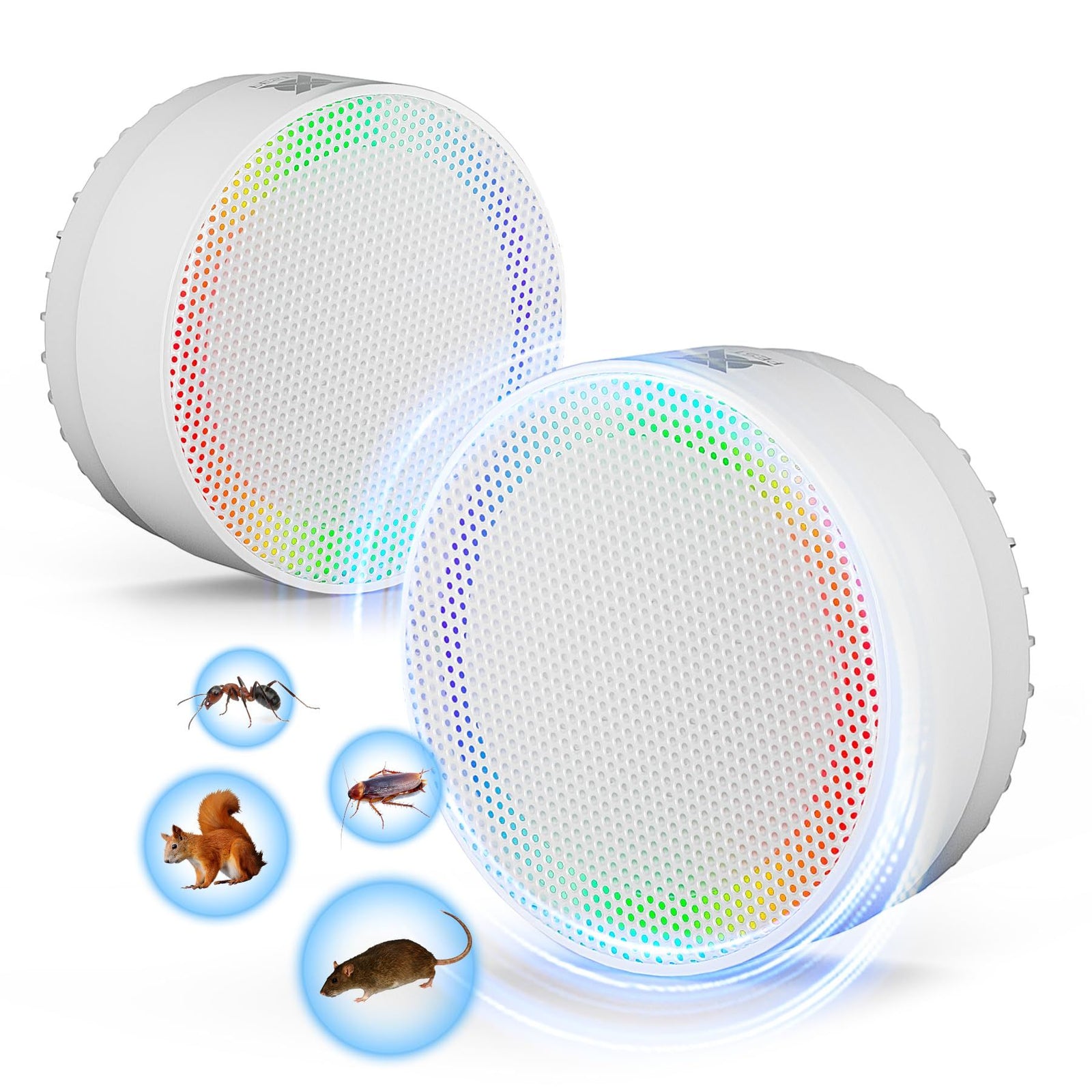 Rodent Repeller with LED Night Light,Variable Ultrasonic Sound to Repel Rodents, Mice, Bugs, Mosquitoes, Spiders, Electronic