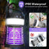 Bug Zapper, Electric Solar Mosquito Killer for Indoor & Outdoor, 3000V High Powered Pest Control Waterproof UV Mosquito Zapper