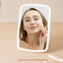 Makeup Mirror Touch Screen Vanity Mirror with LED Brightness Adjustable Portable USB Rechargeable Makeup