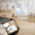 Lighted Makeup Mirror, Touch Control, Trifold Makeup Mirror, Dual Power Supply, Portable LED Makeup Mirror, Women Gift (White)