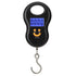 Portable Luggage Scale/Suitcase Scale Backlit LCD Display with Fishing Hanging Hook for Home Travel Outdoor Black