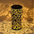 Solar Lanterns Outdoor Hanging Lantern Lights, Chrysanthemum Hollowed-Out Metal Decor Lantern, Waterproof LED Decorative Garden