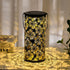 Solar Lanterns Outdoor Hanging Lantern Lights, Chrysanthemum Hollowed-Out Metal Decor Lantern, Waterproof LED Decorative Garden