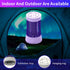 Lulu Home Indoor Bug Zapper with Fan,  High Voltage Lighted Mosquito Lamp Trap, USB Cable Plug-in Electric Insect (NO Battery)