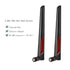 WiFi Antenna with RP-SMA Male Connector, 2.4GHz 5GHz 5.8GHz Dual Band Antenna Network Card USB Wireless Camera Router