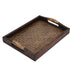 Decorative Serving Tray with Handle, Wooden Trays Serving Tray with Handles Couch Tray Food Tray Table Trays  12 x 9.0 x 2.56 inch