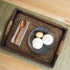 Decorative Serving Tray with Handle, Wooden Trays Serving Tray with Handles Couch Tray Food Tray Table Trays  12 x 9.0 x 2.56 inch