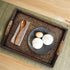 Decorative Serving Tray with Handle, Wooden Trays Serving Tray with Handles Couch Tray Food Tray Table Trays  12 x 9.0 x 2.56 inch