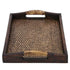 Decorative Serving Tray with Handle, Wooden Trays Serving Tray with Handles Couch Tray Food Tray Table Trays  12 x 9.0 x 2.56 inch