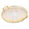 Desktop Storage Tray Decor Tray for Living Room Plastic Storage Drawer Breakfast Tray Tablescape Decor Retro Drinking Glasses