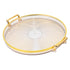 Desktop Storage Tray Decor Tray for Living Room Plastic Storage Drawer Breakfast Tray Tablescape Decor Retro Drinking Glasses