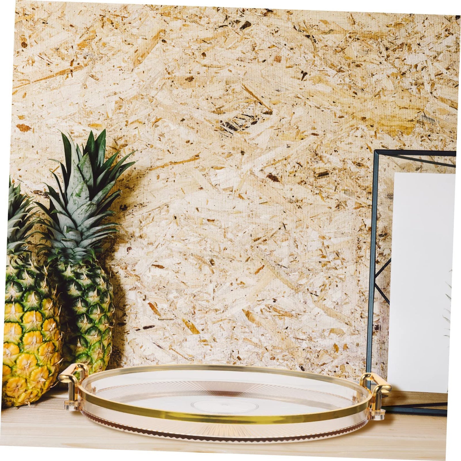 Desktop Storage Tray Decor Tray for Living Room Plastic Storage Drawer Breakfast Tray Tablescape Decor Retro Drinking Glasses