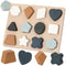 Toddlers Shape Silicone Puzzle Montessori Learning Shape Toy Board for Baby & Toddler Puzzles Toys Toddler Gifts