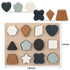 Toddlers Shape Silicone Puzzle Montessori Learning Shape Toy Board for Baby & Toddler Puzzles Toys Toddler Gifts