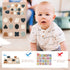 Toddlers Shape Silicone Puzzle Montessori Learning Shape Toy Board for Baby & Toddler Puzzles Toys Toddler Gifts