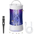 2-in-1 Indoor Electric Bug Zapper with Fan, Chargeable 1500V High Voltage Mosquitoes Killer with Hanger, Small Fly Insects Lamp